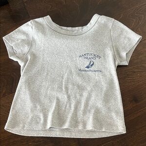 Brandy Melville Gray Short Sleeve Tee